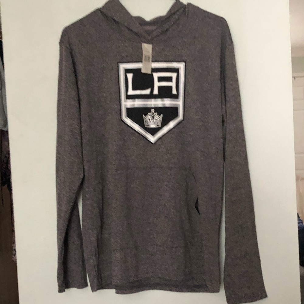 Los Angeles Kings Hockey Grey Pullover Hoodie Size M - NEW